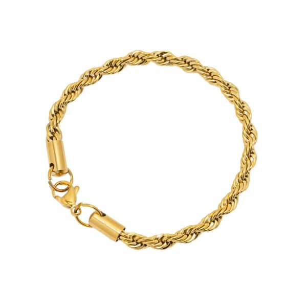 Rope Bracelet (Gold) 5MM - Image 2
