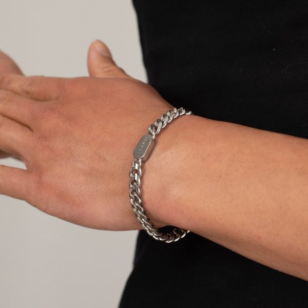 Cuban Bracelet (Silver) 8mm - Image 2