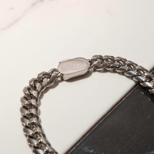 Cuban Bracelet (Silver) 8mm - Image 4