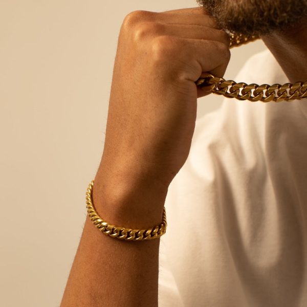 Cuban X Bracelet Set (Gold) - Image 4