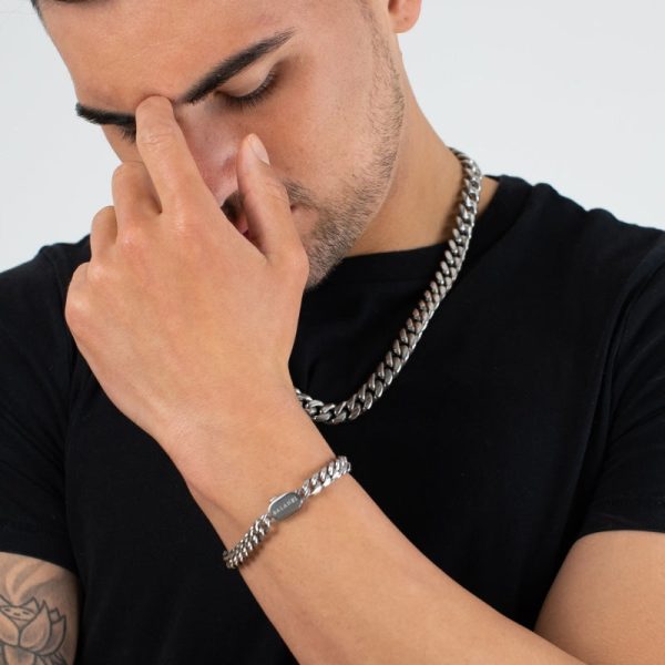 Cuban X Bracelet Set (Silver) - Image 2