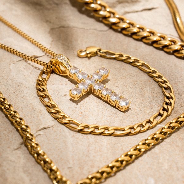 Figaro Bracelet (Gold) 5MM - Image 5
