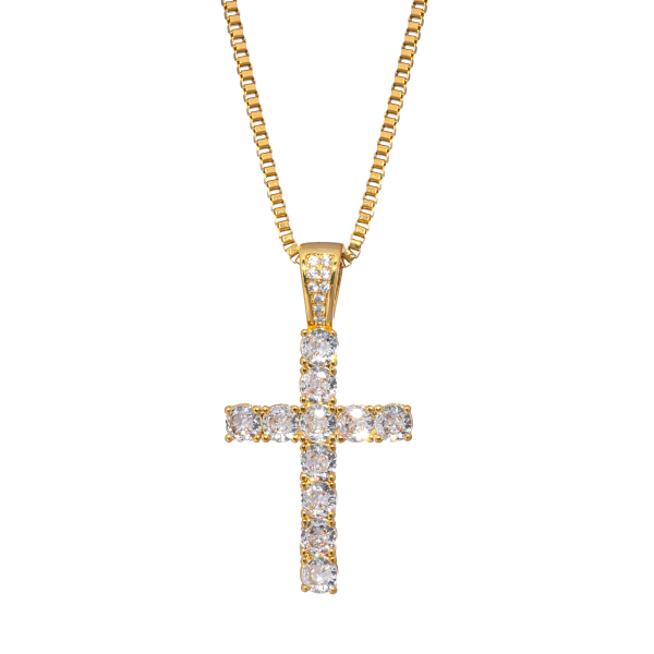 Iced Cross (Gold) - Image 3