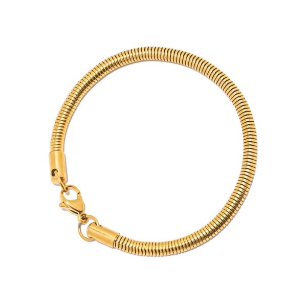 Snake Bracelet (Gold) 4MM - Image 2